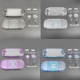 Transparent Full Cover Protective Case Kit Full Set With Screws Full Housing Shell With Buttons Kit for PSP3000 03 Version