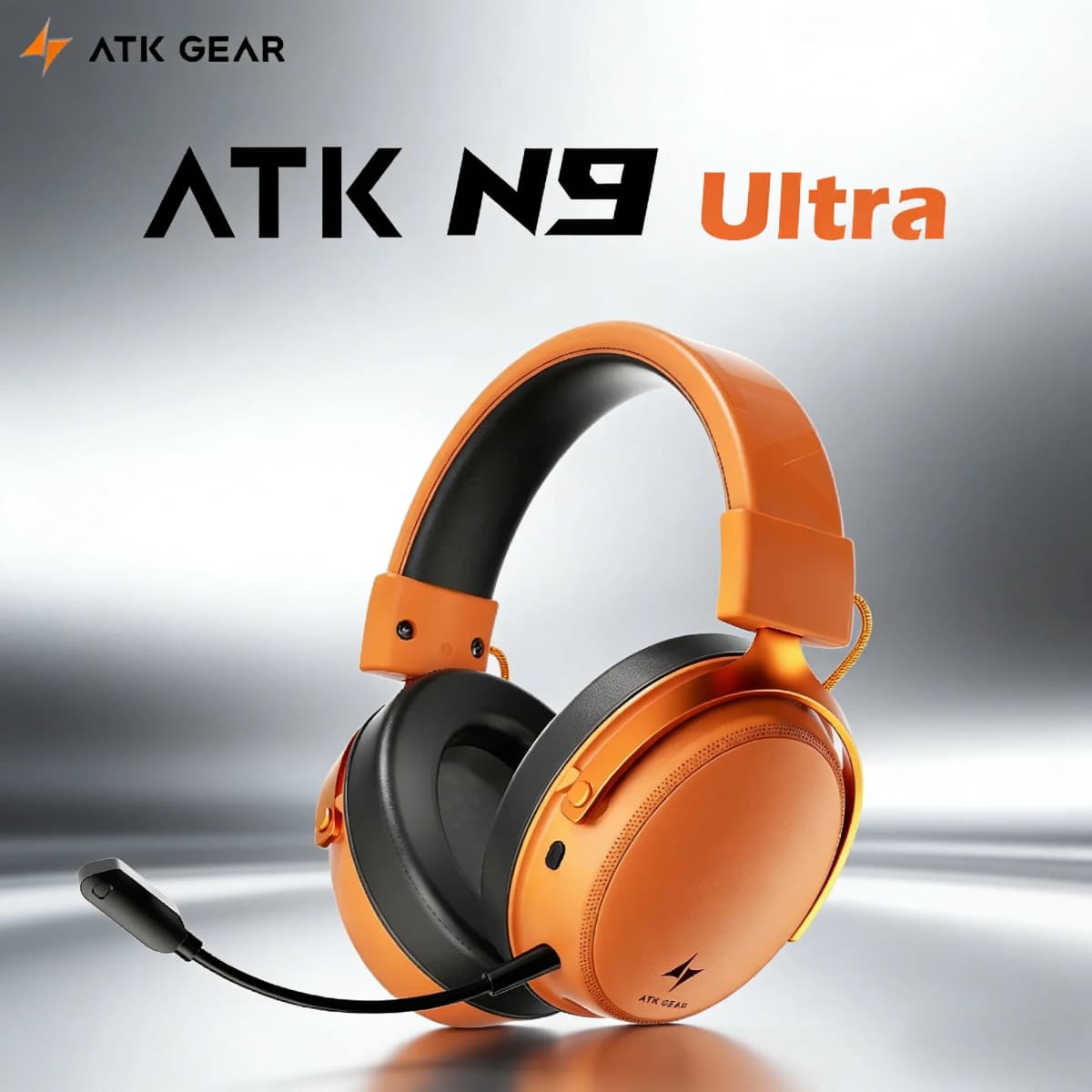 ATK N9 Pro/Ultra E-sports Headset with Mic Low latency Four Mode Wireless Gaming lightweight headphone noise reduction 2.4GHz