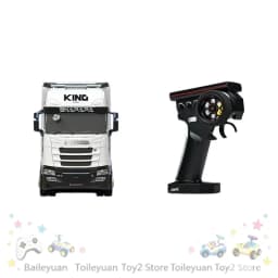 New 1:64 Full Scale Rc Remote-Controlled Alloy Car Drift Car Luxury Container Truck Gifts for International Children's Day