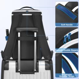 Backpack for PS5/ Slim/ Pro Console,Full Protection PS5 Carrying Travel Bag,Large Capacity PS5 Storage Bag for Dual Controllers