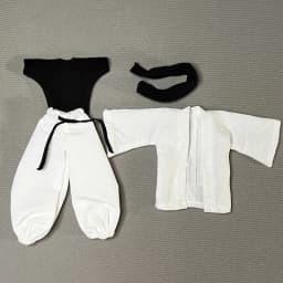 1/12 Scale Jujutsu Kaisen Gojo Satoru Clothes Set White Coat Lantern Pants with Scarf for 6" Action Figure Body Model