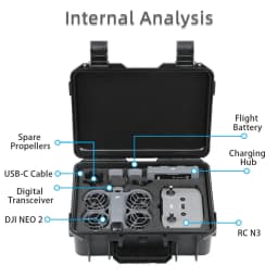 For DJI NEO 2 Case Bag Explosion Proof Case Portable Waterproof Box Hard Shell Large Capacity Case For Neo 2 Accessories