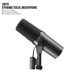 Shure SM7B Microphone Sm7b Dynamic Microphone Podcast Studio Set for Live/Stage Recording Podcasting Cardioid Black Metal Mic