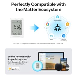 SONOFF SAWF-08P AirGuard CO2 Matter over Wi-Fi Air Quality Monitor Mult Metric Environmental Matter Compatible Alexa Apple Home