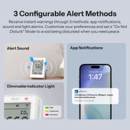 SONOFF SAWF-08P AirGuard CO2 Matter over Wi-Fi Air Quality Monitor Mult Metric Environmental Matter Compatible Alexa Apple Home