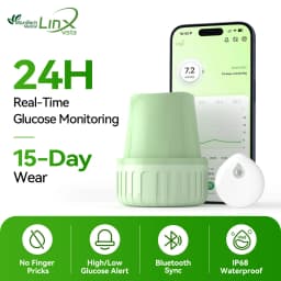 MicroTech LinX Vista Dynamic Continuous Glucose Monitoring System No Finger Pricking