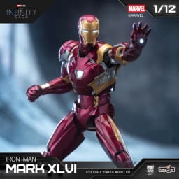 Fondjoy Anime Figure Iron Man MK46 Model Kit 1/12 Infinity Saga Ironman Mark 45 Mark 46 Assembly ABS Joint Movable Kids Toy Gift
