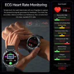 2026New Nursing-Grade AI ECG Smart Watch 1.53''Sapphire Glass Heart Rate Blood Lipid Uric Acid Monitor Bluetooth Call Smartwatch