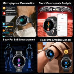 2026New Nursing-Grade AI ECG Smart Watch 1.53''Sapphire Glass Heart Rate Blood Lipid Uric Acid Monitor Bluetooth Call Smartwatch