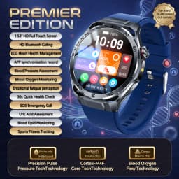 2026New Nursing-Grade AI ECG Smart Watch 1.53''Sapphire Glass Heart Rate Blood Lipid Uric Acid Monitor Bluetooth Call Smartwatch
