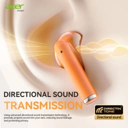 Acer Genuine Wireless Bluetooth Earphones, Semi-In-Ear Type, Latest 6.0 Chip with Stable Transmission, Coil Speaker for Directional Sound Transmission, High-Resolution Audio for Clear Calls