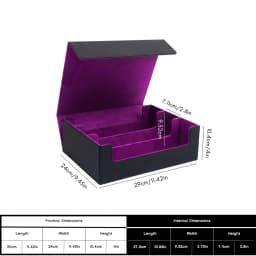 Card Storage Box,1800+ Sleeved Trading Cards Organize,Magnetic Closure PU Leather Deck Box,TCG MTG Pokemon YuGiOh Sports Cards