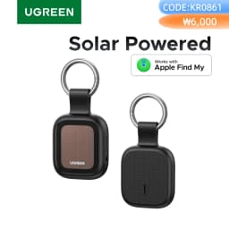 UGREEN Finder Pro Tracker Tags (iOS Only) Solar Powered Bluetooth Air Smart Tags Item Finder Compatible with Apple Find My