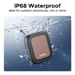 UGREEN Finder Pro Tracker Tags (iOS Only) Solar Powered Bluetooth Air Smart Tags Item Finder Compatible with Apple Find My