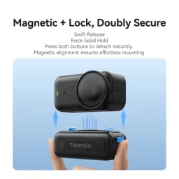 TELESIN 500mAh Battery Base for DJI Osmo Nano Charging Stand with Magnetic Quick Release Adapter for Osmo Nano Accessories