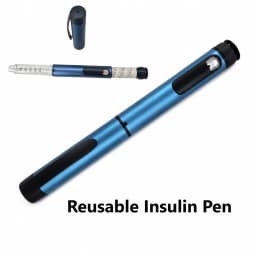 Adjustable V1 80 Unit Reusable Insulin Pen Peptide Pen Injector , Compatible with 3ml Cartridges, for Personal Research Home Use