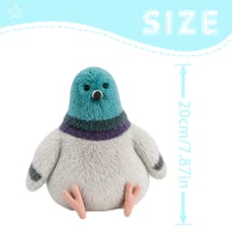 20cm Cute Chubby Pigeon Plushie Soft Skin-friendly Simulation Companion Doll Decoration Item Plush Toys Occasions Gift Children