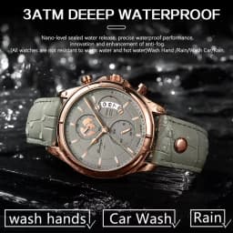 POEDAGAR Luxury Original Man Watch Chronograph Date Waterproof Men Wristwatch Leather Quartz Business Sports Men's Watches Reloj