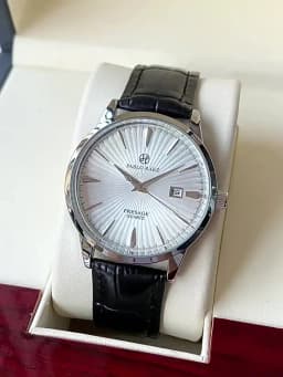 Men's Watch Brand Business Watches Waterproof Calendar Leather Strap Male Quartz Wristwatches (Comes with Box and Spare Battery)