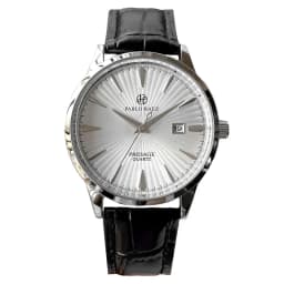 Men's Watch Brand Business Watches Waterproof Calendar Leather Strap Male Quartz Wristwatches (Comes with Box and Spare Battery)