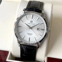 Men's Watch Brand Business Watches Waterproof Calendar Leather Strap Male Quartz Wristwatches (Comes with Box and Spare Battery)