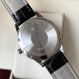 Men's Watch Brand Business Watches Waterproof Calendar Leather Strap Male Quartz Wristwatches (Comes with Box and Spare Battery)