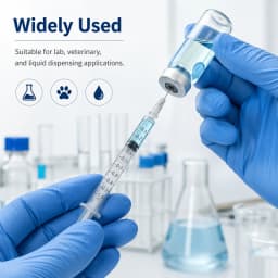 100/200pcs 1ml 0.5ml 30G 31G Pet Animal Dog Cat Disposable Syringe Plastic Veterinary Syringe With Needles Medical Supplies
