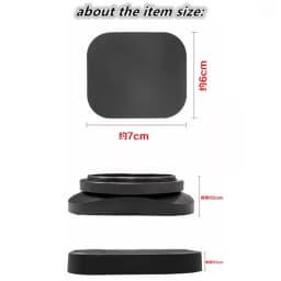 Square Shape Lens Hood 37mm 39mm 40.5mm 43mm 46mm 49mm 52mm For Canon Nikon Fujifilm Leica Panasonic