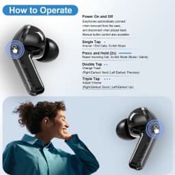 HLXZK 01 Bluetooth 5.4 Earphones AI Translator Earbuds OWS LCD Touch Screen Sport Wireless Headphones HD Stereo Sound Longlife