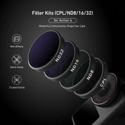 TELESIN CPL ND8 ND16 ND32 UV VND Quick Release Lens Filter for DJI OSMO Action 6 Filter Frame For DJI Action6 Camera Accessories