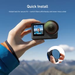 TELESIN CPL ND8 ND16 ND32 UV VND Quick Release Lens Filter for DJI OSMO Action 6 Filter Frame For DJI Action6 Camera Accessories