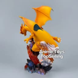17cm/6.69in Anime Pokemen Figure Charizard Gary Oak Action Figures Pvc Statue Desktop Ornamen Collection Model Toys Gifts
