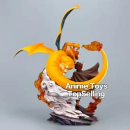 17cm/6.69in Anime Pokemen Figure Charizard Gary Oak Action Figures Pvc Statue Desktop Ornamen Collection Model Toys Gifts