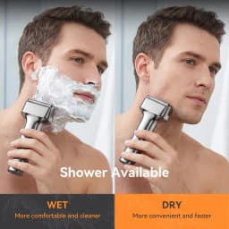 MAXGROOM 3 Floating Blade Electric Shaver IPX7 Waterproof Wet Dry Use Rechargeable LED Display Beard Razor for Men Travel