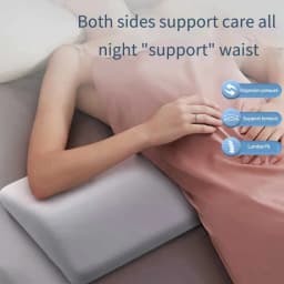 Memory Foam Lumbar Support Pillow Waist Cushion For Sleeping Lower Back Pain Relief Bed Back Support Cushion