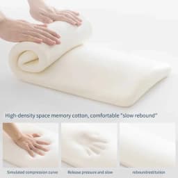 Memory Foam Lumbar Support Pillow Waist Cushion For Sleeping Lower Back Pain Relief Bed Back Support Cushion