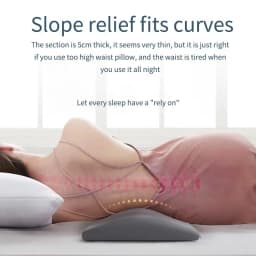 Memory Foam Lumbar Support Pillow Waist Cushion For Sleeping Lower Back Pain Relief Bed Back Support Cushion