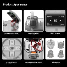 T238 Portable Electric Speed Loader Lite Edition Automatic BB Magazine Loader For GBB AEG Spring Bolt Action Magazines BB Loader