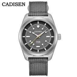 CADISEN TI-7 2026 NEW Autodyne Titanium Steel Automatic Mechanical Canvas Wristwatch MIYOTA 8215 Luminous Waterproof Man Watches