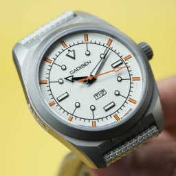 CADISEN TI-7 2026 NEW Autodyne Titanium Steel Automatic Mechanical Canvas Wristwatch MIYOTA 8215 Luminous Waterproof Man Watches