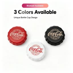 Coca-Cola T13lite Wireless Earbuds Bluetooth 5.4 TWS Earphones Noise Cancelling Sport Headphones 15H Playtime Bottle Cap Design