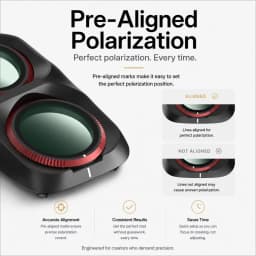Freewell Single Filter ND, ND/PL, ND1000, UV, CPL, LPR ＆ Glow Mist Filters Compatible with DJI Osmo Pocket 4P ＆ Xtra Muse 2 Pro