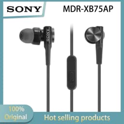 Sony high-end subwoofer MDR-XB75AP wired XB75AP in ear with microphone and remote control for mobile voice calls