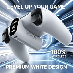 For PS5 Controller 2000mAh Type C Battery LED Display Play and ChargeExtended battery life charging pack Gaming Accessories