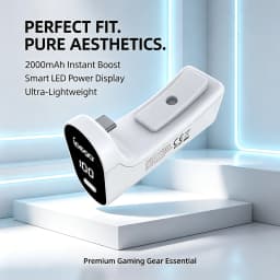 For PS5 Controller 2000mAh Type C Battery LED Display Play and ChargeExtended battery life charging pack Gaming Accessories