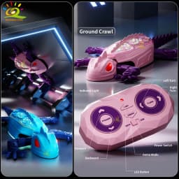 RC Electric Gecko Toy Features Colorful Lights, Wall-Climbing Capability, and 360° Rotation—A Creative Gift for Kids