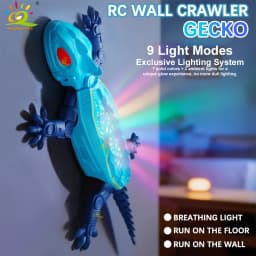 RC Electric Gecko Toy Features Colorful Lights, Wall-Climbing Capability, and 360° Rotation—A Creative Gift for Kids