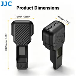JJC PC-OP4PSE For DJI Osmo Pocket 4P Portable ABS Semi Protective Bag Accessories Can Store 2 Micro SD Cards and 2 Filters