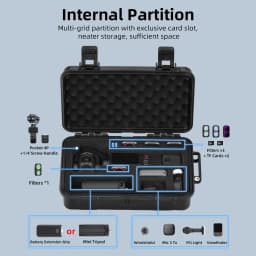 BRDRC Hard Case for DJI Pocket 4P Camera Accessorie Waterproof Box Protective Case Outdoor Handheld Storage Box