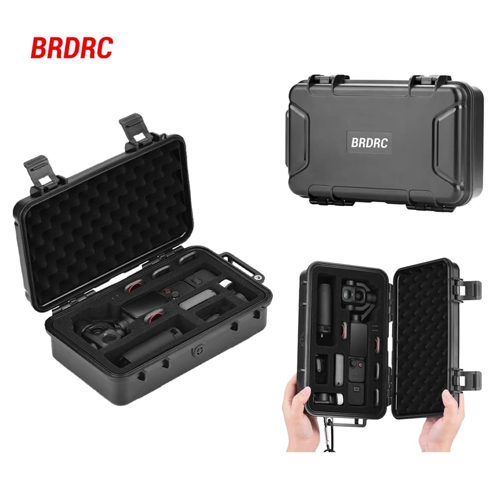 BRDRC Hard Case for DJI Pocket 4P Camera Accessorie Waterproof Box Protective Case Outdoor Handheld Storage Box